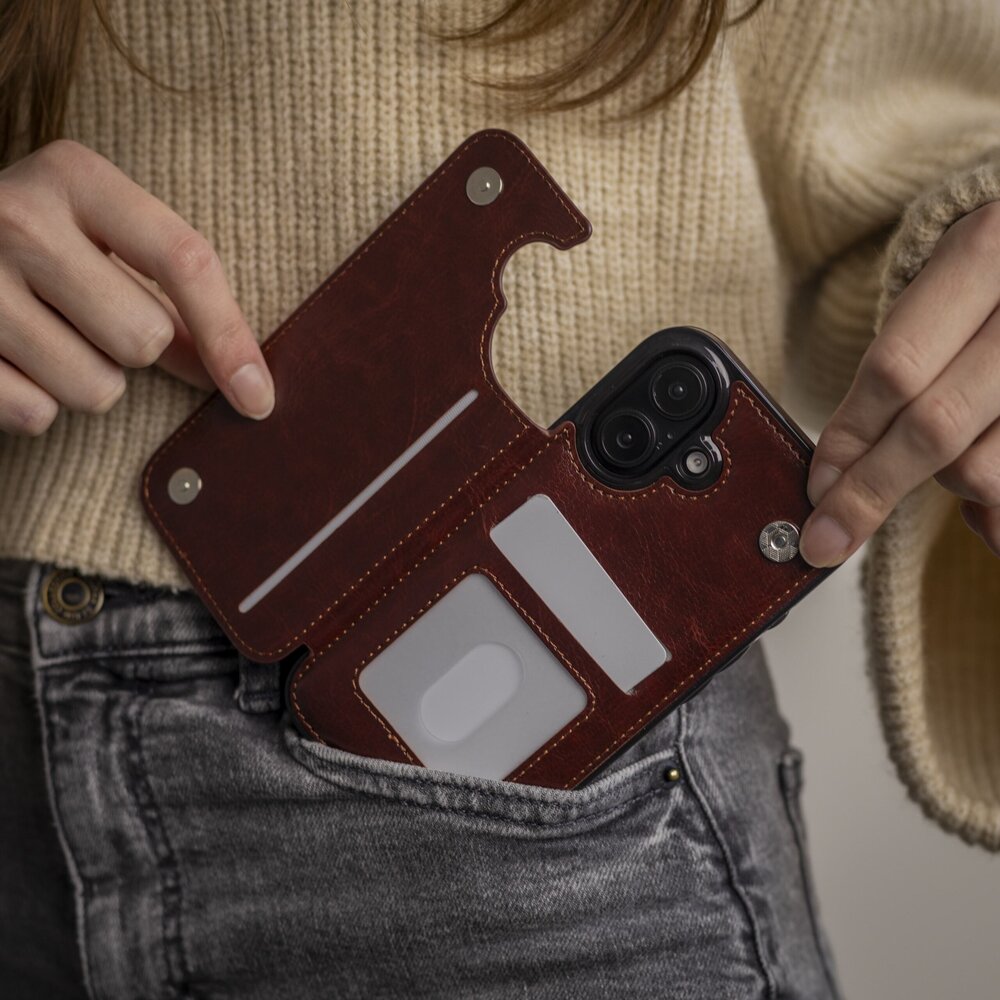 ShieldCase® ShieldCase Wallet Case iPhone 16 (Braun) ShieldCase® ShieldCase Wallet Case iPhone 16 (Braun)