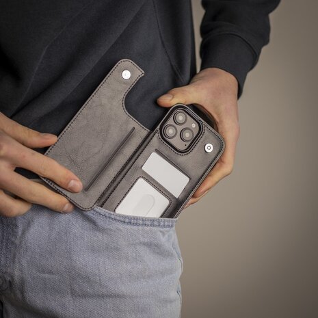 ShieldCase® ShieldCase Wallet Case iPhone 16 Pro Max (Schwarz)