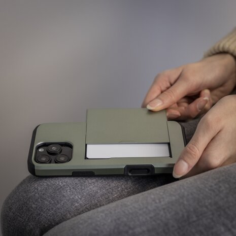 ShieldCase® ShieldCase Kartenfach Hülle mit Schieb iPhone 16 Pro (Dunkelgrün) ShieldCase® ShieldCase Kartenfach Hülle mit Schieb iPhone 16 Pro (Dunkelgrün)