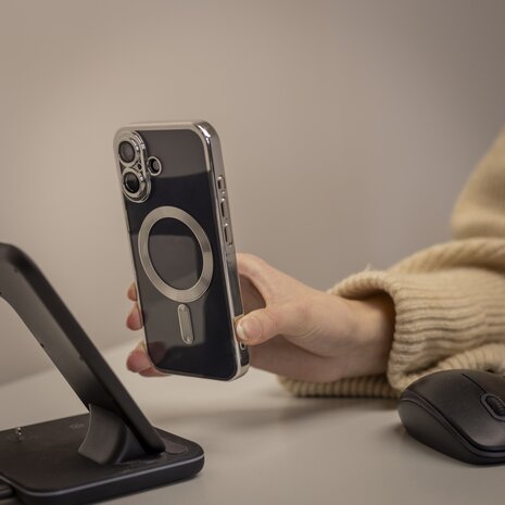 Coverzs Coverzs MagSafe Hülle mit Kameraschutz iPhone 16 (Silber) Coverzs Coverzs MagSafe Hülle mit Kameraschutz iPhone 16 (Silber)