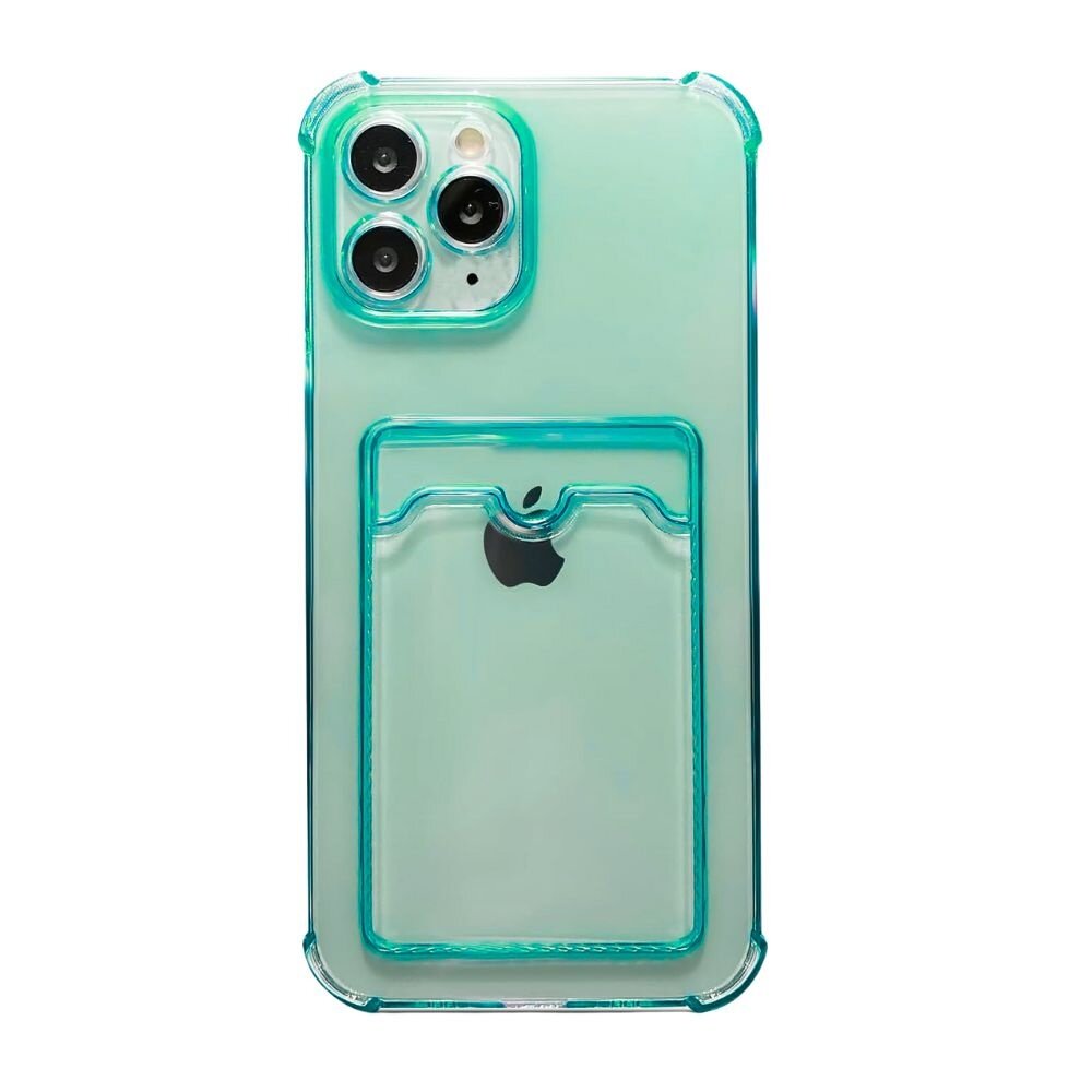 ShieldCase® ShieldCase iPhone 13 Pro Max TPU-Hülle mit Kartenfach (Transparent Grün) ShieldCase® ShieldCase iPhone 13 Pro Max TPU-Hülle mit Kartenfach (Transparent Grün)