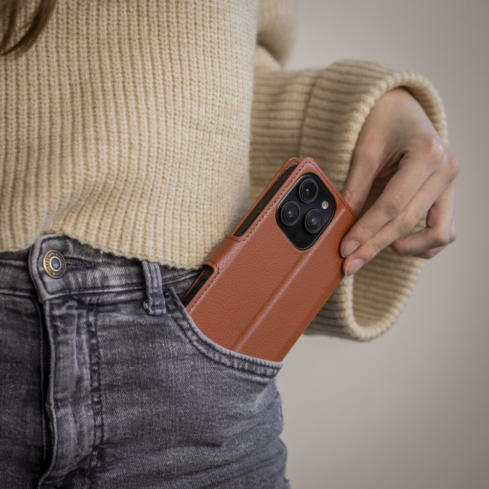 ShieldCase® ShieldCase Book Case iPhone 16 Pro (Braun)