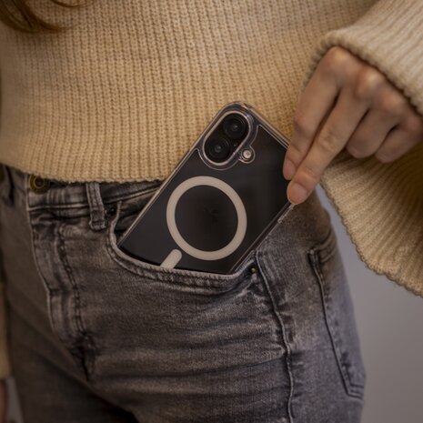 Coverzs Coverzs TPU & Acrylic MagSafe Hülle iPhone 16 (Transparent) Coverzs Coverzs TPU & Acrylic MagSafe Hülle iPhone 16 (Transparent)