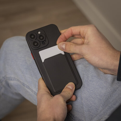 ShieldCase® ShieldCase Back Cover mit Kartenfach iPhone 16 Pro Max (Schwarz) ShieldCase® ShieldCase Back Cover mit Kartenfach iPhone 16 Pro Max (Schwarz)