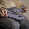 Coverzs Coverzs Silikon Hülle mit Band iPhone 16 (Graublau) Coverzs Coverzs Silikon Hülle mit Band iPhone 16 (Graublau)