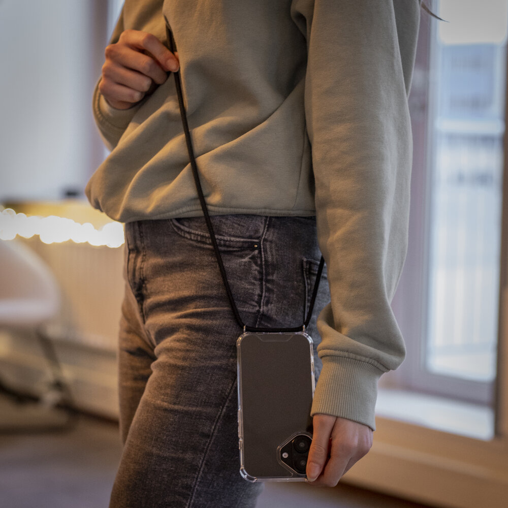 ShieldCase® ShieldCase Shock Case mit Band iPhone 16 (Transparent)