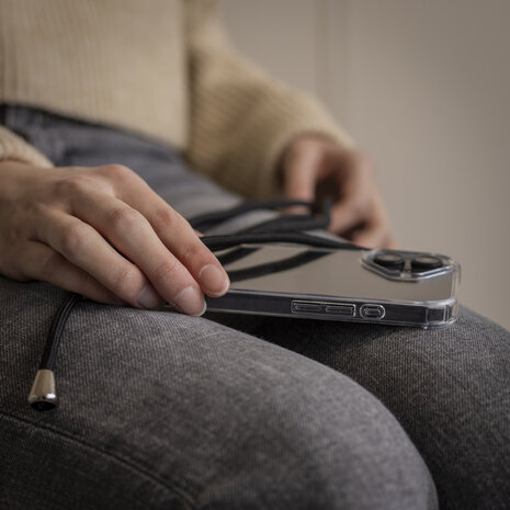 ShieldCase® ShieldCase Shock Case mit Band iPhone 16 (Transparent)