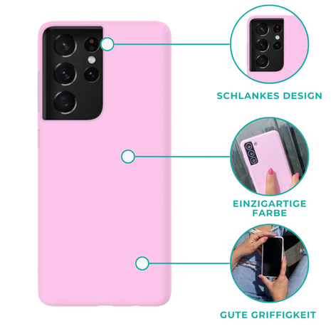 xoxo Wildhearts xoxo Wildhearts Pantone Silikonhülle Samsung Galaxy S21 Ultra (Rosa) xoxo Wildhearts xoxo Wildhearts Pantone Silikonhülle Samsung Galaxy S21 Ultra (Rosa)