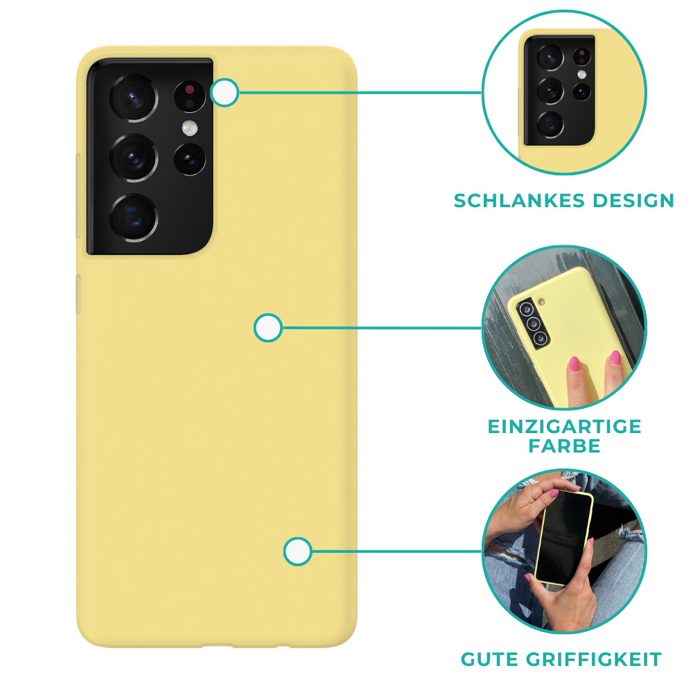 xoxo Wildhearts xoxo Wildhearts Pantone Silikonhülle Samsung Galaxy S21 Ultra (Gelb) xoxo Wildhearts xoxo Wildhearts Pantone Silikonhülle Samsung Galaxy S21 Ultra (Gelb)