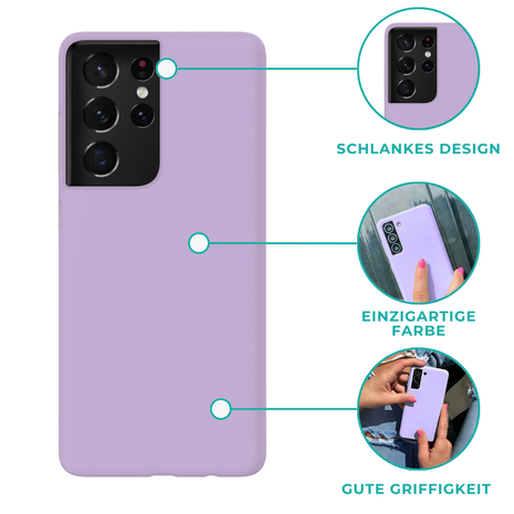 xoxo Wildhearts xoxo Wildhearts Pantone Silikonhülle Samsung Galaxy S21 Ultra (Lila) xoxo Wildhearts xoxo Wildhearts Pantone Silikonhülle Samsung Galaxy S21 Ultra (Lila)