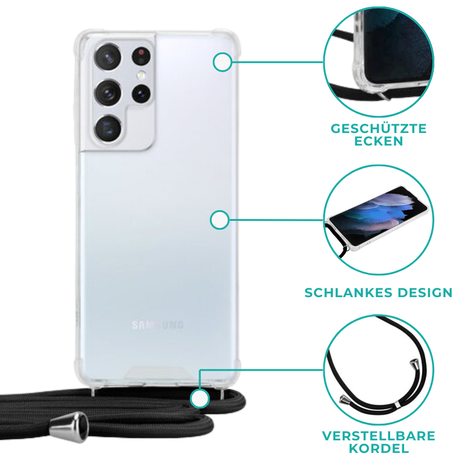 ShieldCase® ShieldCase Samsung Galaxy S21 Shock Case mit Band ShieldCase® ShieldCase Samsung Galaxy S21 Shock Case mit Band