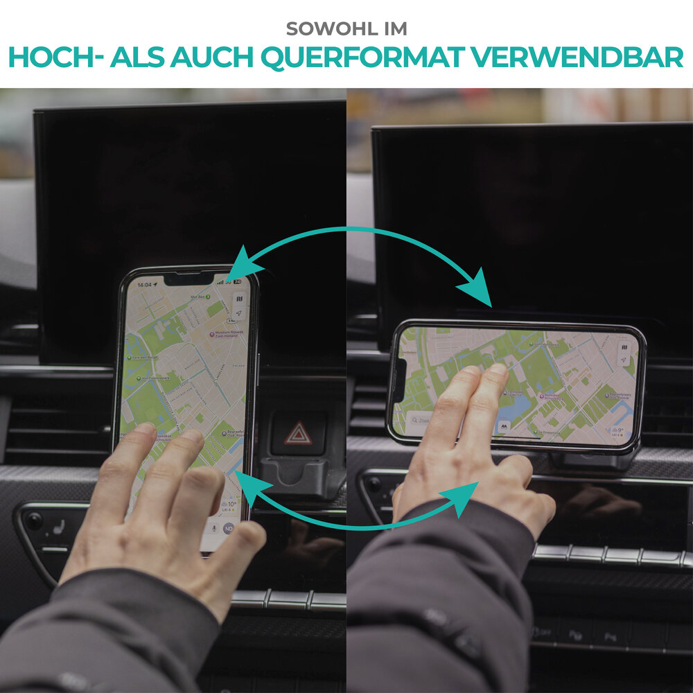Coverzs Coverzs Autohalterung mit Belüftung und MagSafe (schwarz)