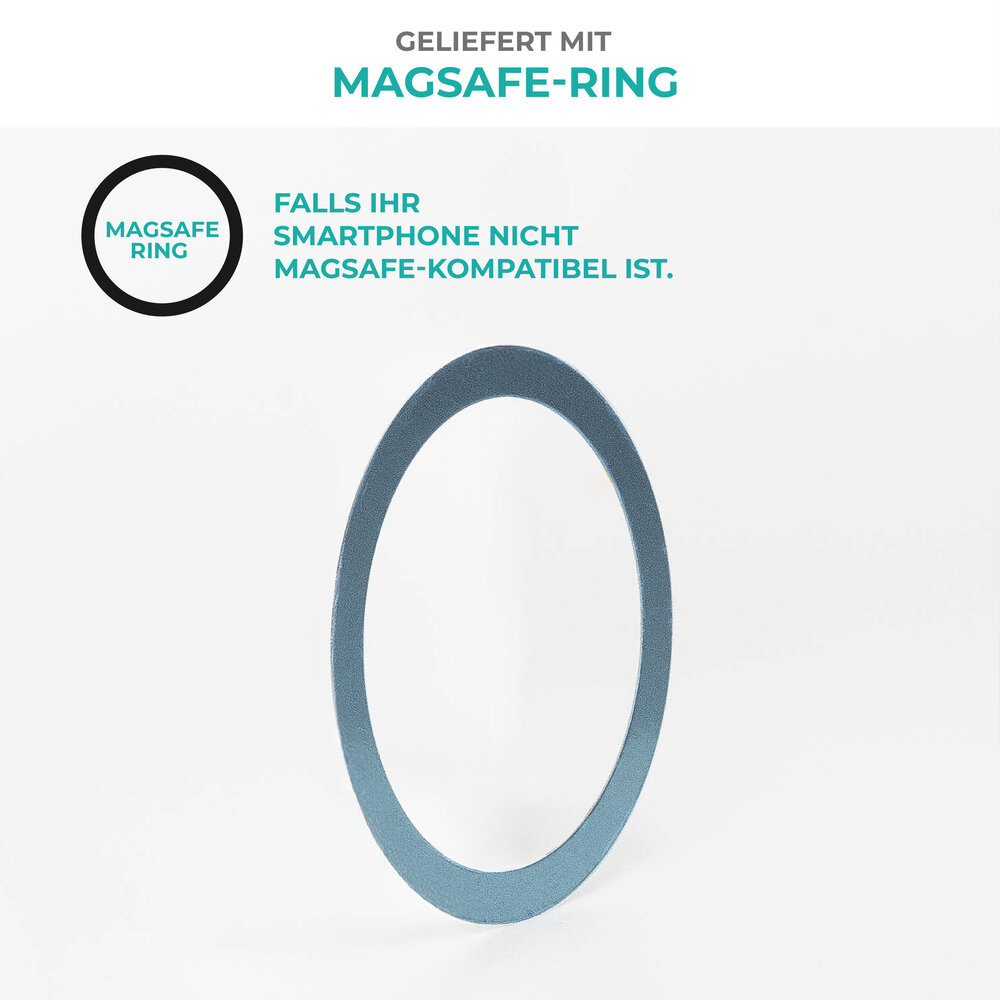 Coverzs Coverzs MagSafe Ring mit Halterung (schwarz) Coverzs Coverzs MagSafe Ring mit Halterung (schwarz)