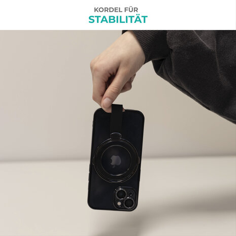 Coverzs Coverzs MagSafe Ring mit Halterung (schwarz) Coverzs Coverzs MagSafe Ring mit Halterung (schwarz)