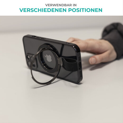 Coverzs Coverzs MagSafe Ring mit Halterung (schwarz) Coverzs Coverzs MagSafe Ring mit Halterung (schwarz)