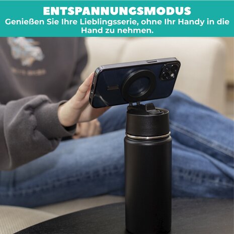 Coverzs Coverzs 500 ml Wasserflasche mit MagSafe (Schwarz) Coverzs Coverzs 500 ml Wasserflasche mit MagSafe (Schwarz)
