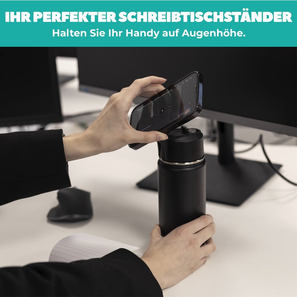 Coverzs Coverzs 500 ml Wasserflasche mit MagSafe (Schwarz) Coverzs Coverzs 500 ml Wasserflasche mit MagSafe (Schwarz)