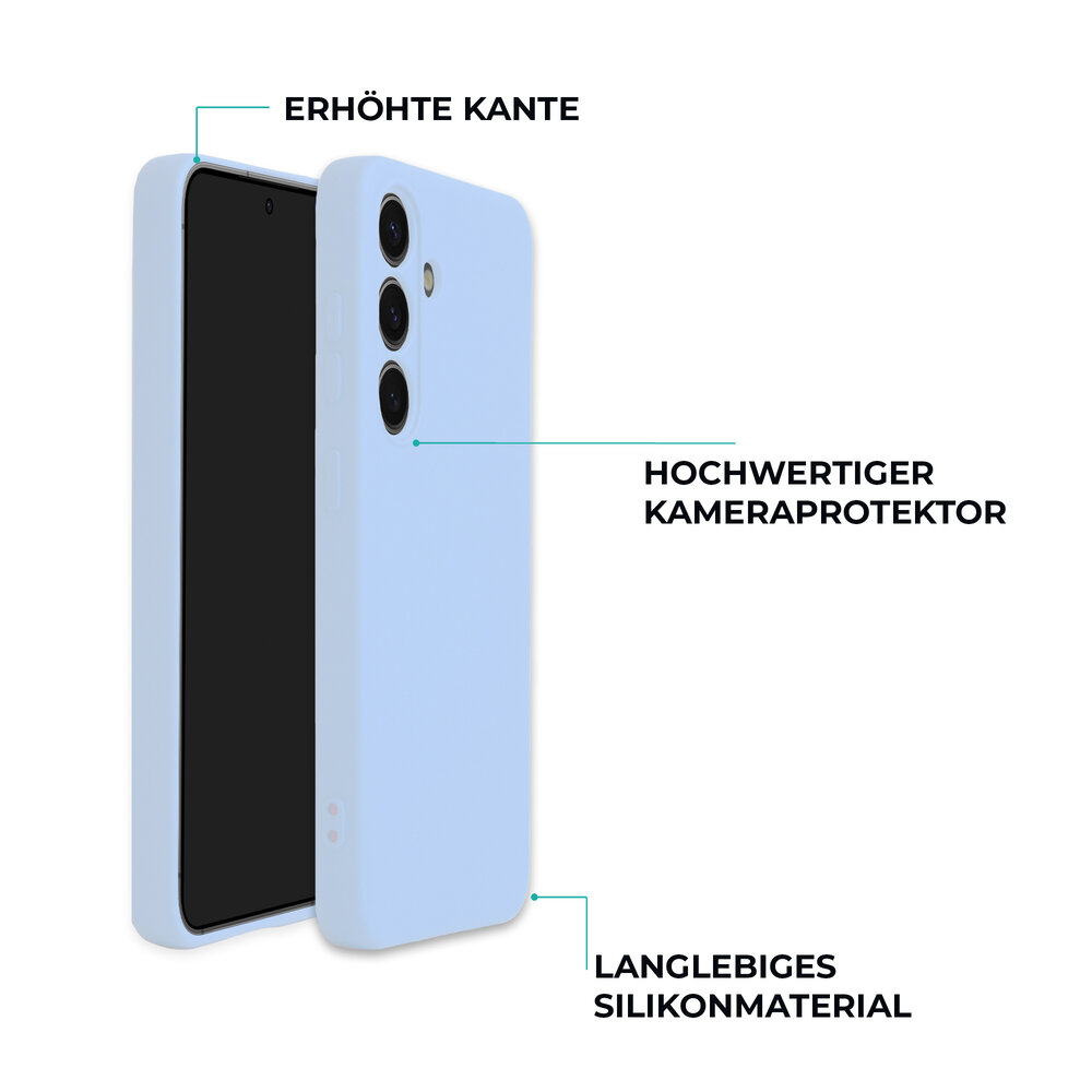 ShieldCase® ShieldCase Samsung Galaxy S25 Plus Silikonhülle (Lila)