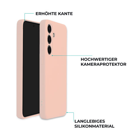 ShieldCase® ShieldCase Samsung Galaxy S25 Silikonhülle (Rosa)