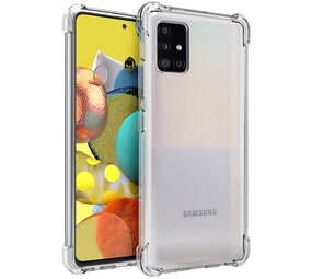 Ceezs Samsung A51 hoesje shockproof TPU case cover transparant