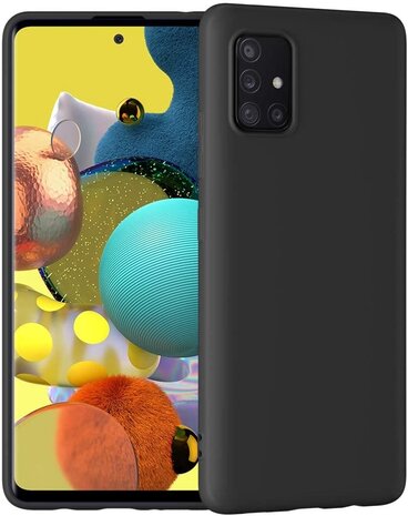Ceezs Ceezs Samsung Galaxy A51 Hülle Silikon (Schwarz) Ceezs Ceezs Samsung Galaxy A51 Hülle Silikon (Schwarz)