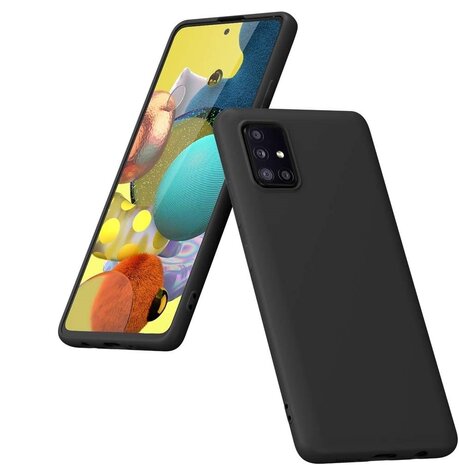 Ceezs Ceezs Samsung Galaxy A51 Hülle Silikon (Schwarz) Ceezs Ceezs Samsung Galaxy A51 Hülle Silikon (Schwarz)