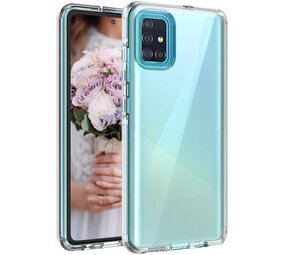 Ceezs Samsung Galaxy A51 Hülle Silikon (Transparent)