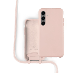 Coverzs Samsung Galaxy A55 Silikon Hülle mit Kord (Rosa) Coverzs Samsung Galaxy A55 Silikon Hülle mit Kord (Rosa)
