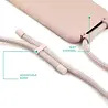 Coverzs Coverzs Samsung Galaxy A55 Silikon Hülle mit Kord (Rosa) Coverzs Coverzs Samsung Galaxy A55 Silikon Hülle mit Kord (Rosa)