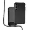 Coverzs Coverzs Samsung Galaxy A55 Silikon Hülle mit Kord (Schwarz) Coverzs Coverzs Samsung Galaxy A55 Silikon Hülle mit Kord (Schwarz)