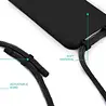 Coverzs Coverzs Samsung Galaxy A55 Silikon Hülle mit Kord (Schwarz) Coverzs Coverzs Samsung Galaxy A55 Silikon Hülle mit Kord (Schwarz)