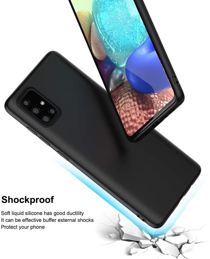 Ceezs Ceezs Samsung A71 Hülle Silikon case (Schwarz) Ceezs Ceezs Samsung A71 Hülle Silikon case (Schwarz)
