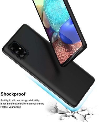 Ceezs Ceezs Samsung A71 Hülle Silikon case (Schwarz) Ceezs Ceezs Samsung A71 Hülle Silikon case (Schwarz)