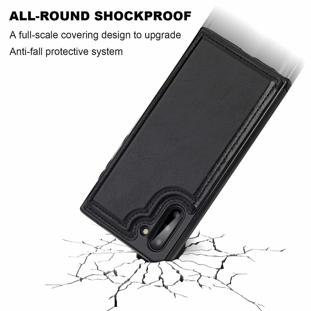 ShieldCase® ShieldCase Samsung Galaxy Note 10 Plus Wallet case (Schwarz)