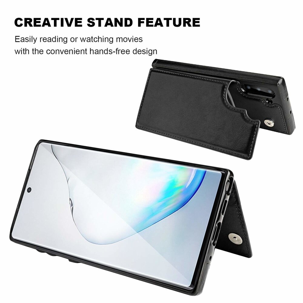 ShieldCase® ShieldCase Samsung Galaxy Note 10 Plus Wallet case (Schwarz)