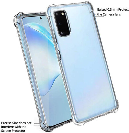 Ceezs Ceezs Samsung Galaxy S20 TPU Shockproof Hülle (Transparent) Ceezs Ceezs Samsung Galaxy S20 TPU Shockproof Hülle (Transparent)