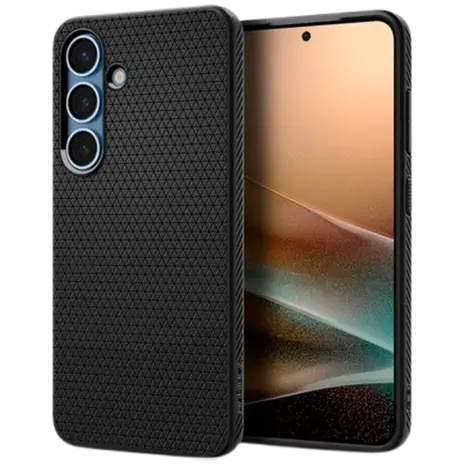 Spigen Spigen Samsung Galaxy S25 Liquid Air Hülle (Mat Schwarz) Spigen Spigen Samsung Galaxy S25 Liquid Air Hülle (Mat Schwarz)