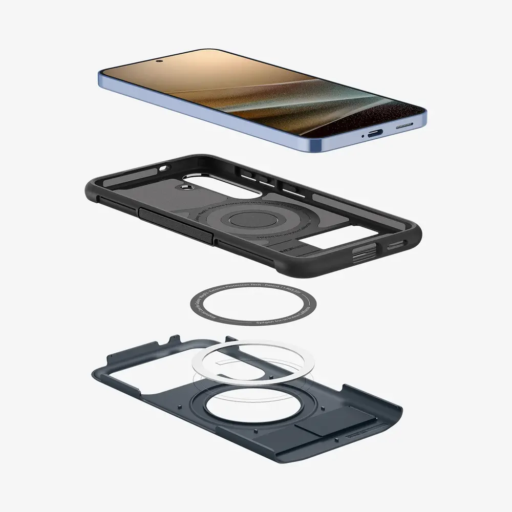 Spigen Spigen Samsung Galaxy S25 Plus Slim Armor MagFit Hülle Metal Slate