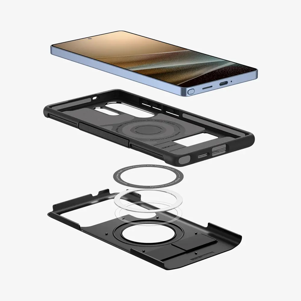 Spigen Spigen Samsung Galaxy S25 Ultra Slim Armor MagFit Hülle (Schwarz) Spigen Spigen Samsung Galaxy S25 Ultra Slim Armor MagFit Hülle (Schwarz)