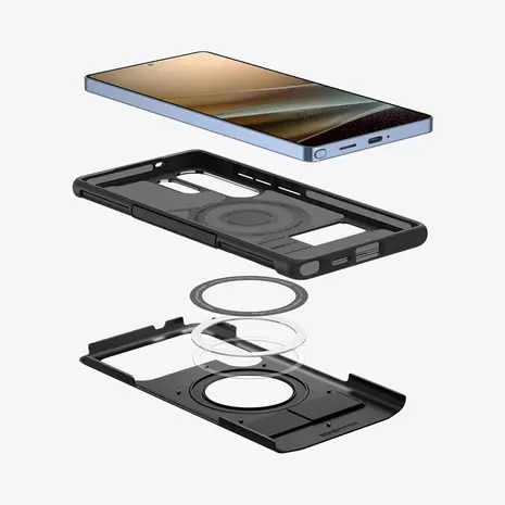 Spigen Spigen Samsung Galaxy S25 Ultra Slim Armor MagFit Hülle (Schwarz) Spigen Spigen Samsung Galaxy S25 Ultra Slim Armor MagFit Hülle (Schwarz)