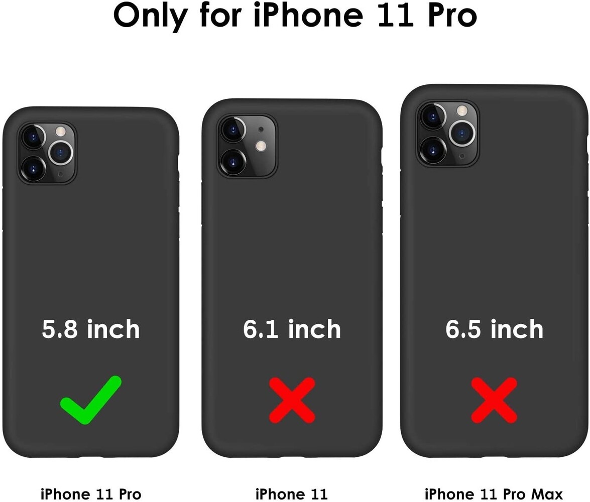 Ceezs Ceezs iPhone 11 Pro Hülle Silikon (Schwarz)