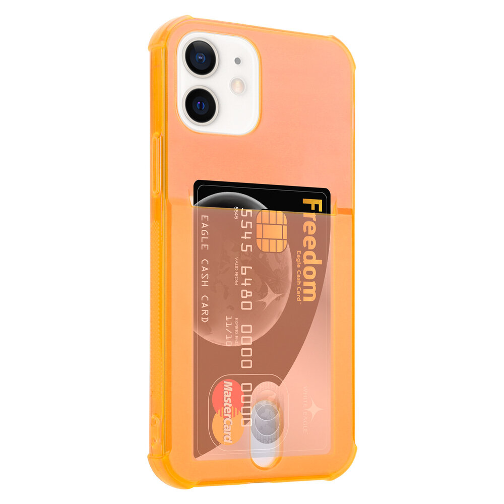 ShieldCase® ShieldCase iPhone 12 Shockhülle met kartenfach (Orange) ShieldCase® ShieldCase iPhone 12 Shockhülle met kartenfach (Orange)