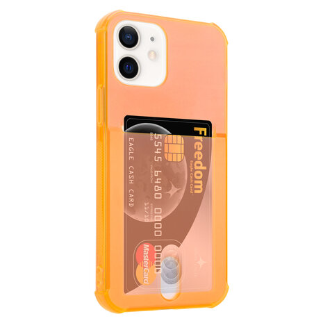 ShieldCase® ShieldCase iPhone 12 Shockhülle met kartenfach (Orange) ShieldCase® ShieldCase iPhone 12 Shockhülle met kartenfach (Orange)