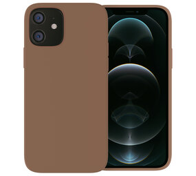 Ceezs iPhone 12 Silikon Hülle (Braun)
