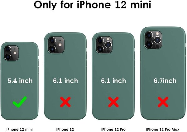 Ceezs Ceezs iPhone 12 Mini Hülle Silikon (Grün)