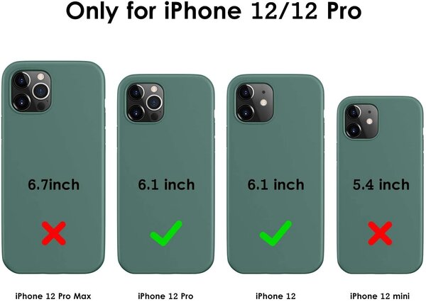 Ceezs Ceezs iPhone 12 Pro Hülle Silikon (Grün)