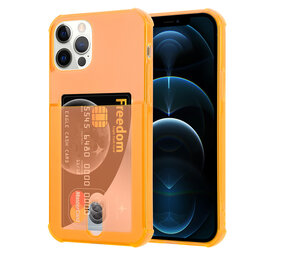 ShieldCase® iPhone 12 Pro Shockhülle mit Kartenfach (Orange)