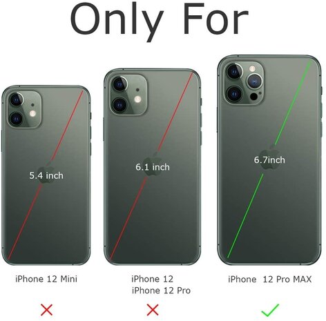 ShieldCase® ShieldCase iPhone 12 Pro Max Shockhülle met kartenfach (Orange)