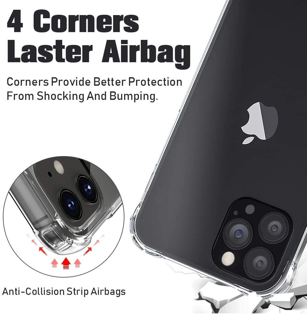 Ceezs Ceezs iPhone 12 Pro Max Shockproof Hülle (Transparent)