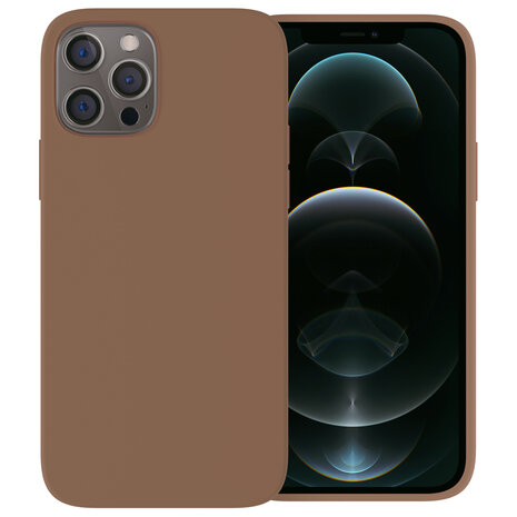 Ceezs Ceezs iPhone 12 Pro Max Silikon Hülle (Braun)